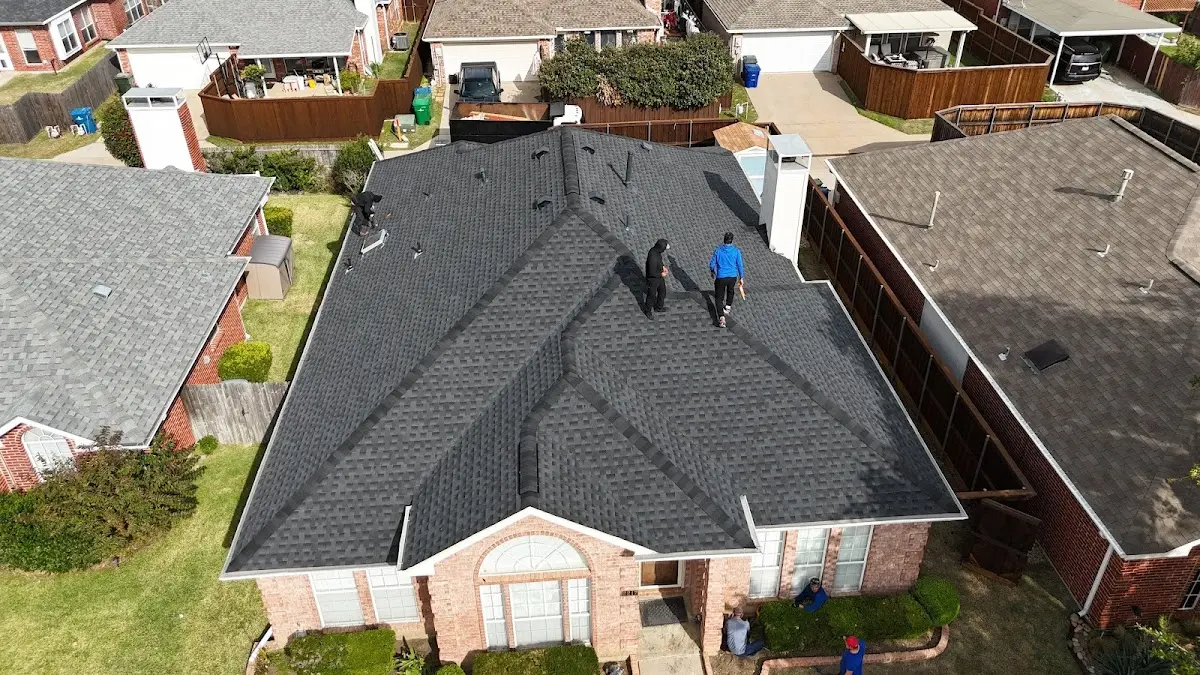 Slate & Tile Roof Repair work in progress on a North Fair Oaks property
